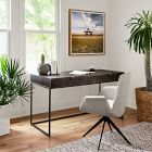 Carved Mango Wood Writing Desk (56")