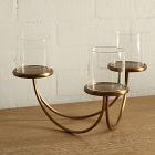 Curved Metal Votive Centrepiece
