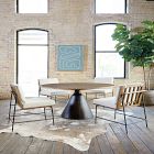 Reclaimed Wood Pedestal Dining Table (54")