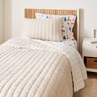 European Flax Linen Organic Cotton Pick Stitch Quilt &amp; Shams