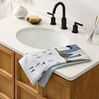Nicole Cicak Holiday Ice Skaters Hand Towel