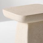 Quince Indoor/Outdoor Concrete Pedestal Side Table (14")