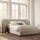 Julianne Upholstered Winged Bed