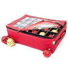 48 Christmas Ornaments Storage Box w/ Clear Lid