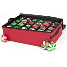 48 Christmas Ornaments Storage Box w/ Clear Lid