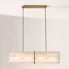 Citrine Glass Chandelier (36")
