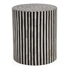 Striped Side Table (15")