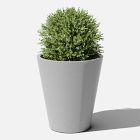 Open Box: Curve Grooved Planter (30") - Gray