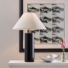 Modern Wood Column Table Lamp (25.5")