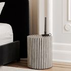 Striped Side Table (15")