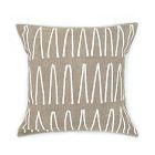 Sadza Batik Lines Pillow Cover - Taupe