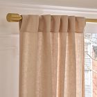 Open Box: European Flax Linen Light Filtering Curtain (48"W x 84"L) - Sandalwood
