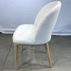 Open Box: Boerum Dining Chair - Performance Twill Alabaster, Blonde