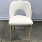 Open Box: Boerum Dining Chair - Performance Twill Alabaster, Blonde