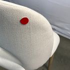 Open Box: Boerum Dining Chair - Performance Twill Alabaster, Blonde