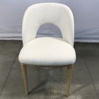 Open Box: Boerum Dining Chair - Performance Twill Alabaster, Blonde
