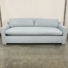 Open Box: Florent Sofa Bench (86"W, 39"D) - Performance Yarn-Dyed Linen Weave Soft Blue