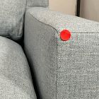 Open Box: Florent Sofa Bench (86"W, 39"D) - Performance Yarn-Dyed Linen Weave Soft Blue
