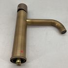Open Box: Monohole Vesseldeck Lever Handle Faucet, Short  - Antique Brass