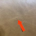 Open Box: Petal Fully Upholstered Office Chair - Saddle Leather Nut, Dark Bronze