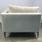 Open Box: Andes Corner - Performance Distressed Velvet Sand, Dark Pewter