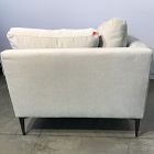 Open Box: Andes Corner - Performance Distressed Velvet Sand, Dark Pewter