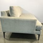 Open Box: Andes Left-Arm 2.5 Seater Sofa - Performance Distressed Velvet Sand, Dark Pewter