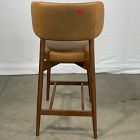 Open Box: Hyde Leather Counter Stool (26") - Ludlow Leather Sesame, Cool Walnut