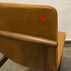 Open Box: Framework Dining Chair, Set of 2 - Ludlow Leather Sesame, Burnt Wax