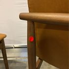 Open Box: Framework Dining Chair, Set of 2 - Ludlow Leather Sesame, Burnt Wax