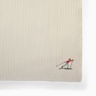 Embroidered Skier Pillowcase Set