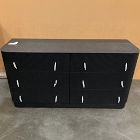 Open Box: Ellington 6-Drawer Dresser (60") - Black, Champagne Bronze