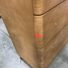 Open Box: Pierce &amp; Ward Burl Wood 5-Drawer Dresser (36") - Light Nutmeg