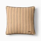 Lone Fox Cross-Stitch Floral Tiles Pillow Cover