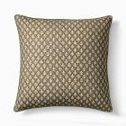 Reversible Block Print Floral Pillow Cover