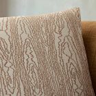 Lone Fox Embroidered Faux Bois Pillow Cover