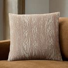 Lone Fox Embroidered Faux Bois Pillow Cover
