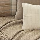 Warm Grid Pillow &amp; Throw Set