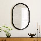 Frida Fluted Wood Wall Mirror