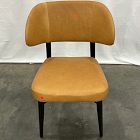Open Box: Hyde Leather Dining Chair - Ludlow Leather Sesame, Smoked Oak