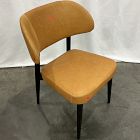 Open Box: Hyde Leather Dining Chair - Ludlow Leather Sesame, Smoked Oak