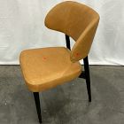Open Box: Hyde Leather Dining Chair - Ludlow Leather Sesame, Smoked Oak