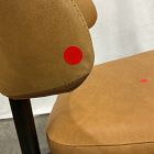 Open Box: Hyde Leather Dining Chair - Ludlow Leather Sesame, Smoked Oak