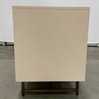 Open Box: Lilia Rectangle Nightstand (33") - Matte Alabaster, Golden Brass