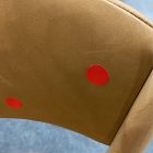 Open Box: Marcus Samuelsson Leather Dining Chair - Ludlow Leather Sesame, Blonde