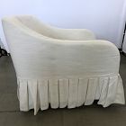 Open Box: Robin Pleated Skirt Glider - Performance Yarn Dyed Linen Weave Alabaster