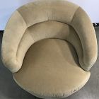 Open Box: Viv Swivel Chair - Deluxe Velvet Camel