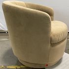 Open Box: Viv Swivel Chair - Deluxe Velvet Camel