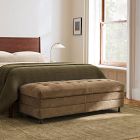 Clarisse Leather Storage Bench (56")