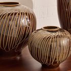 Carved Ceramic Vases